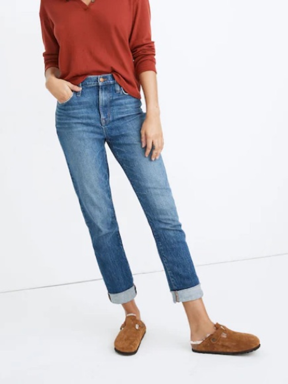 Madewell The High-Rise Slim Boyjean – Size 28 – Excellent Condition, Medium Wash